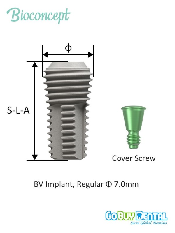 Bioconcept BV Implant Regular Φ7.0mm Compatible Osstem & Hiossen