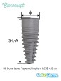 Bioconcept BC Bone Level Tapered Implant RC Φ4.8mm Compatible Straumann