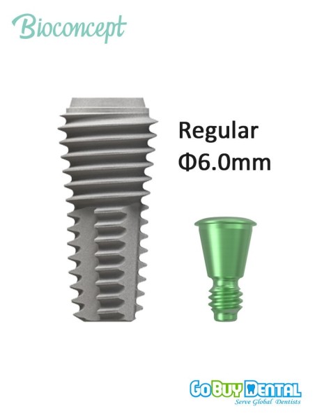 Bioconcept BV Implant Regular Φ6.0mm Compatible Osstem & Hiossen
