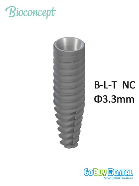 Bioconcept BC Bone Level Tapered Implant NC Φ3.3mm Compatible Straumann