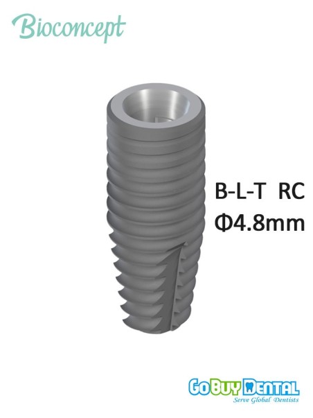 Bioconcept BC Bone Level Tapered Implant RC Φ4.8mm Compatible Straumann
