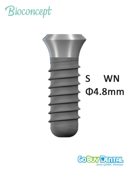 Bioconcept BC T-L Standard Implant WN Φ4.8mm Compatible Straumann