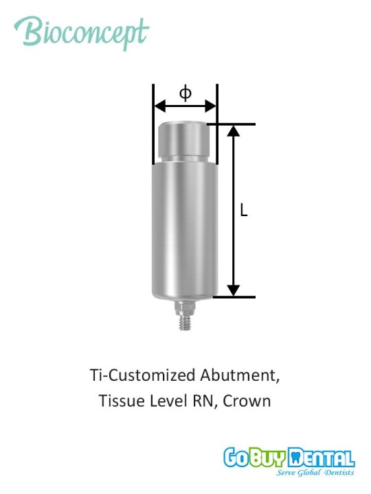 Bioconcept BC CAD/CAM Abutment for Tissue Level Compatible Straumann