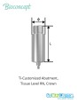 Bioconcept BC CAD/CAM Abutment for Tissue Level Compatible Straumann