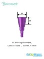 Bioconcept BC Bone Level (Tapered) RC Healing Abutment Compatible Straumann