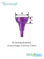 Bioconcept BC Bone Level (Tapered) RC Healing Abutment Compatible Straumann