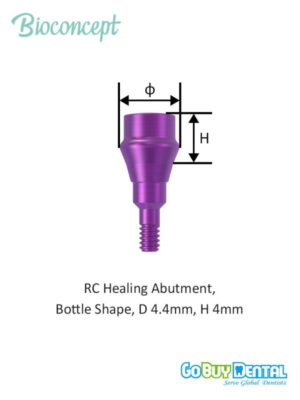 Bioconcept BC Bone Level (Tapered) RC Healing Abutment Compatible Straumann