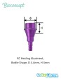 Bioconcept BC Bone Level (Tapered) RC Healing Abutment Compatible Straumann