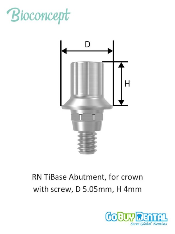 Bioconcept BC Tibase Abutment for Tissue Level Compatible Straumann