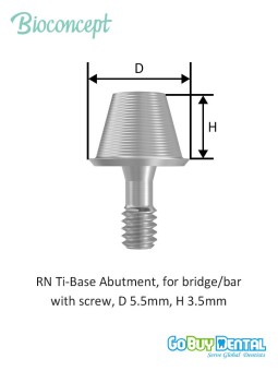 Bioconcept BC Tibase Abutment for Tissue Level Compatible Straumann