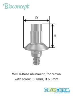 Bioconcept BC Tibase Abutment for Tissue Level Compatible Straumann