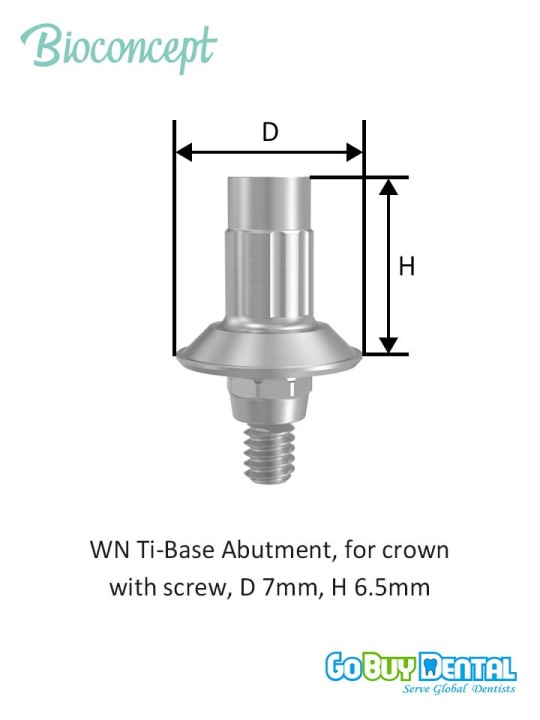 Bioconcept BC Tibase Abutment for Tissue Level Compatible Straumann