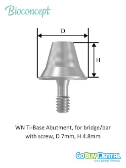 Bioconcept BC Tibase Abutment for Tissue Level Compatible Straumann