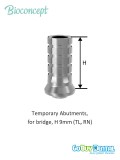 Burn-out Plastic Shoulder for short and long RN15°and 20° angled abutments