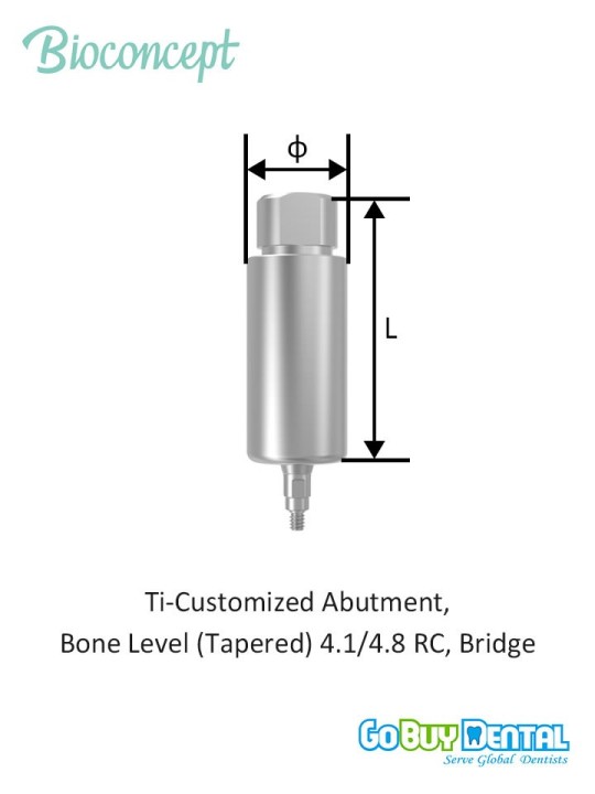 Bioconcept BC Bone Level CAD/CAM Abutment Compatible Straumann