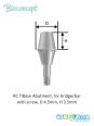Bioconcept BC Bone Level Tibase Abutment for Bridge/Bar
