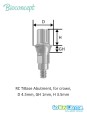 Bioconcept BC Bone Level Tibase Abutment for Crown Compatible Straumann