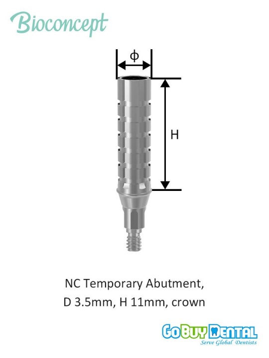 Bioconcept BC Bone Level Temporary Abutment Compatible Straumann