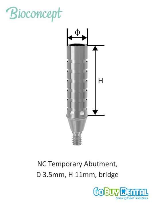 Bioconcept BC Bone Level Temporary Abutment Compatible Straumann