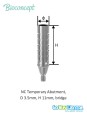 Bioconcept BC Bone Level Temporary Abutment Compatible Straumann