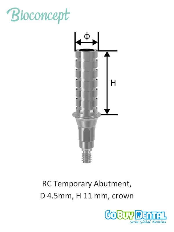 Bioconcept BC Bone Level Temporary Abutment Compatible Straumann