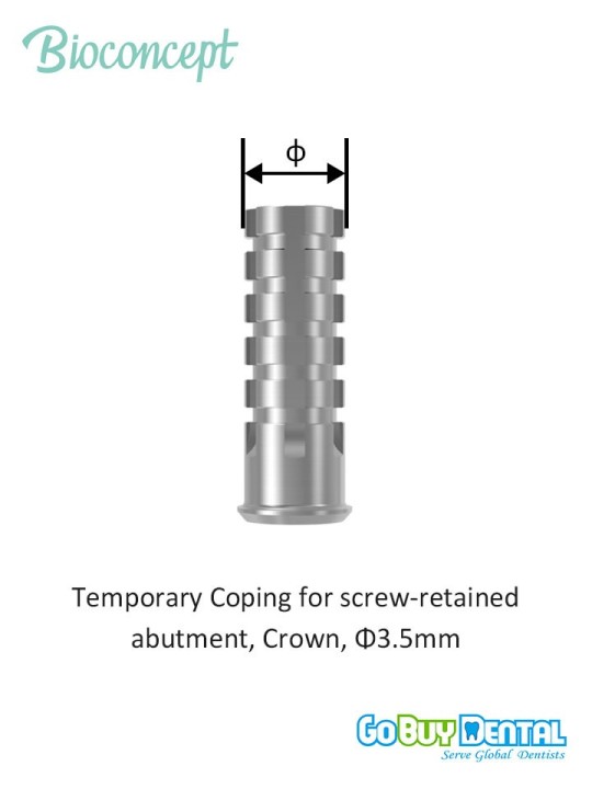 Bioconcept BC Bone Level Temporary Coping for MUA Compatible Straumann