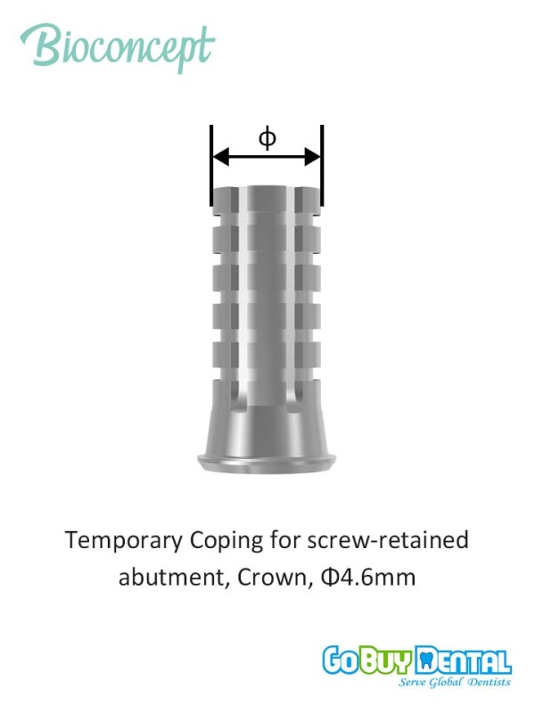 Bioconcept BC Bone Level Temporary Coping for MUA Compatible Straumann