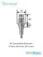 Bioconcept BC Bone Level Cementable Abutment Compatible Straumann