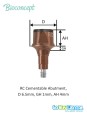 Bioconcept BC Bone Level Cementable Abutment Compatible Straumann