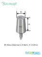 Bioconcept BC Bone Level Meso Abutment Compatible Straumann