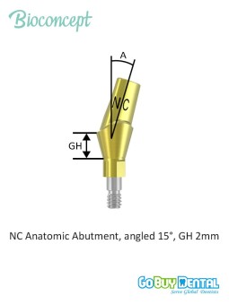 Bioconcept BC Bone Level Anatomic Abutment Compatible Straumann
