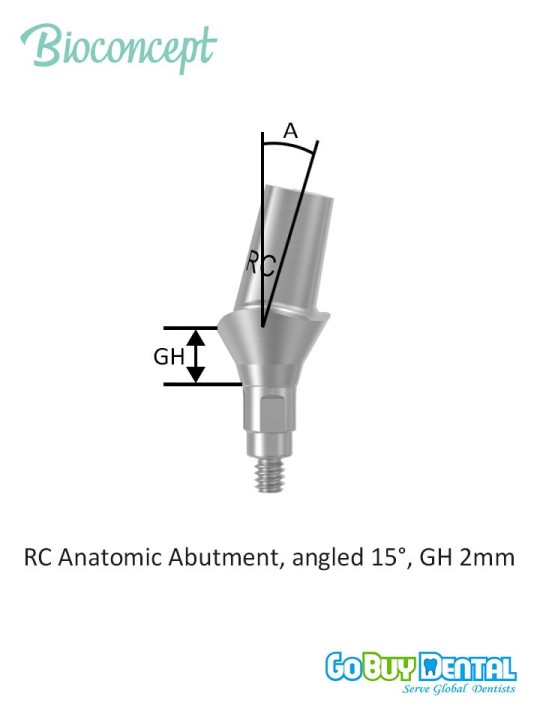Bioconcept BC Bone Level Anatomic Abutment Compatible Straumann