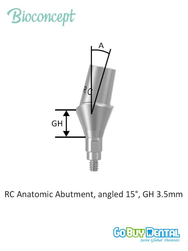 Bioconcept BC Bone Level Anatomic Abutment Compatible Straumann