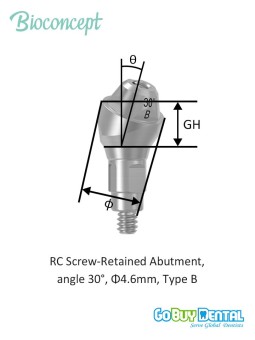 NC Healing Abutment., conical, Diameter 4.8, Height 5 