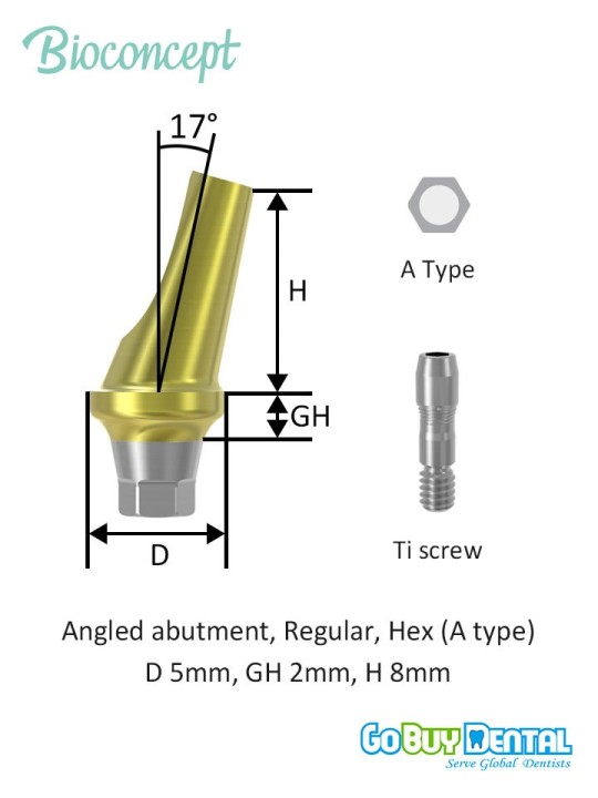 Bioconcept BV Angled Abutment Compatible Osstem & Hiossen