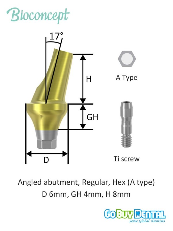 Bioconcept BV Angled Abutment Compatible Osstem & Hiossen