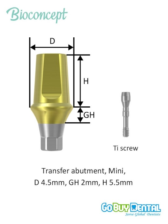 Bioconcept BV Transfer Abutment Compatible Osstem & Hiossen