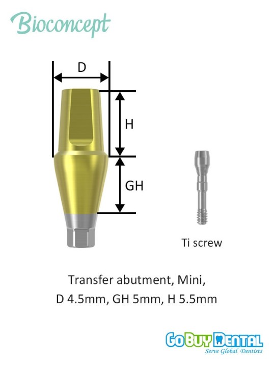 Bioconcept BV Transfer Abutment Compatible Osstem & Hiossen