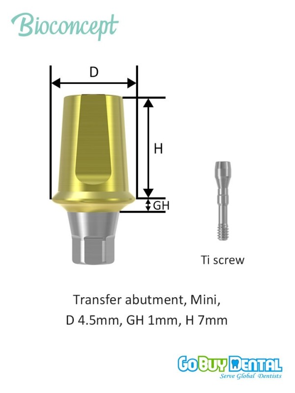 Bioconcept BV Transfer Abutment Compatible Osstem & Hiossen