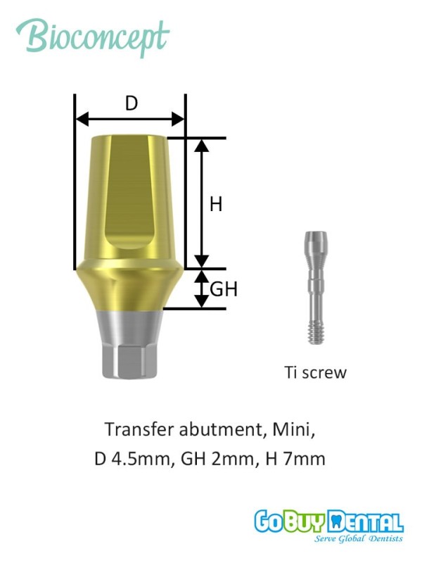 Bioconcept BV Transfer Abutment Compatible Osstem & Hiossen