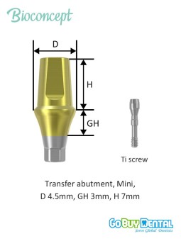 Bioconcept BV Transfer Abutment Compatible Osstem & Hiossen