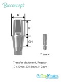 WN 1.5 Screw-Retained Abutment , height 1.5mm