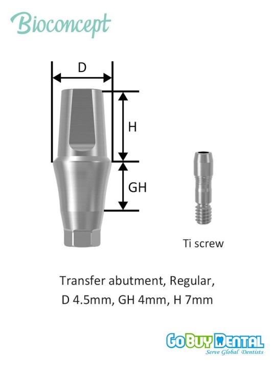 Bioconcept BV Transfer Abutment Compatible Osstem & Hiossen