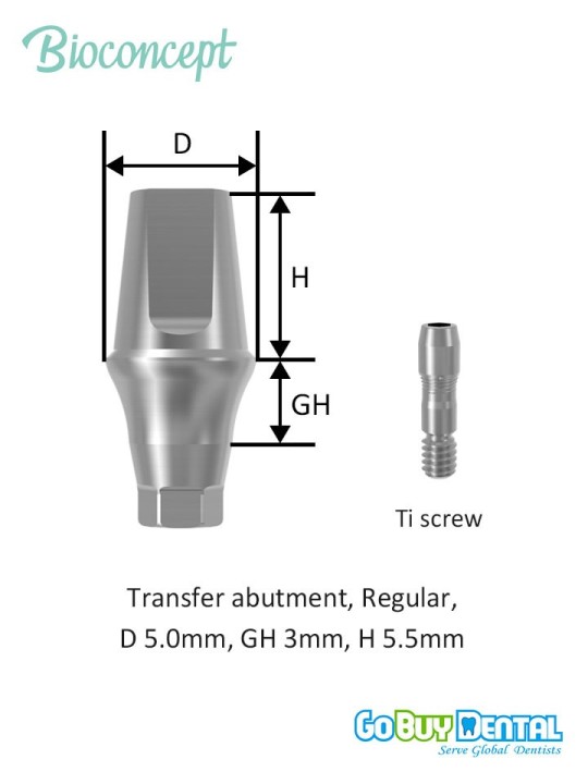 Bioconcept BV Transfer Abutment Compatible Osstem & Hiossen