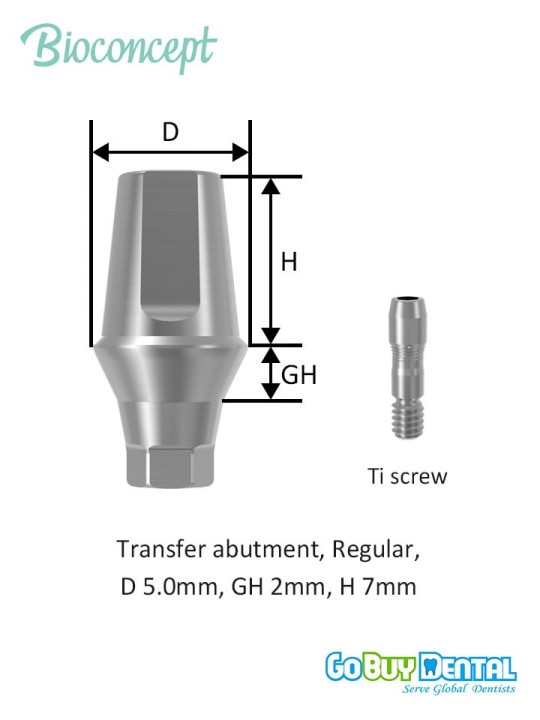 Bioconcept BV Transfer Abutment Compatible Osstem & Hiossen