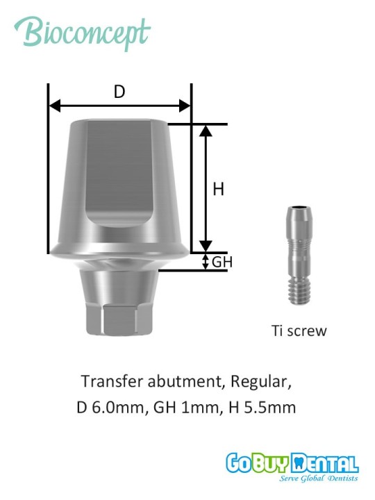 Bioconcept BV Transfer Abutment Compatible Osstem & Hiossen