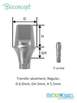 Bioconcept BV Transfer Abutment Compatible Osstem & Hiossen