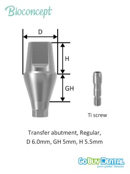 Bioconcept BV Transfer Abutment Compatible Osstem & Hiossen