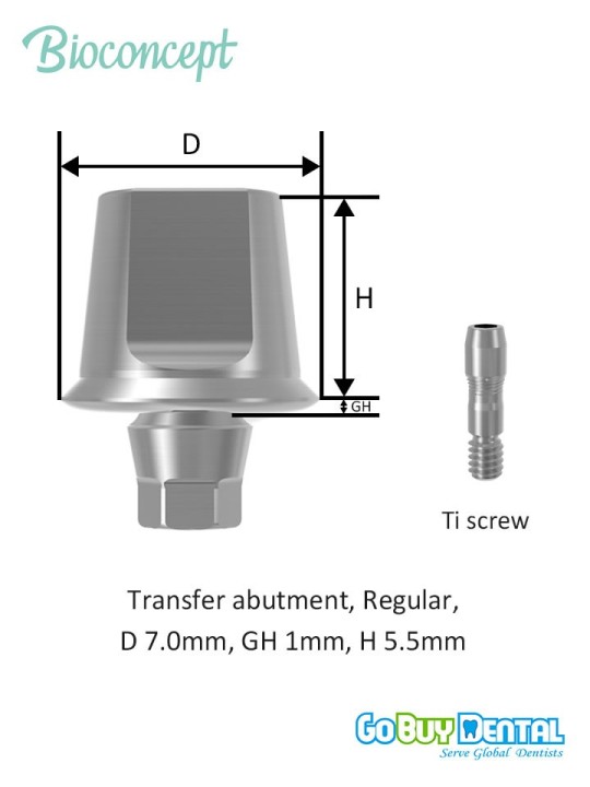 Bioconcept BV Transfer Abutment Compatible Osstem & Hiossen