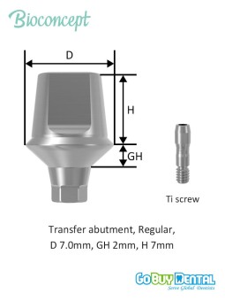 Bioconcept BV Transfer Abutment Compatible Osstem & Hiossen